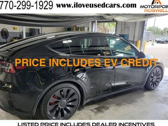 TESLA MODEL Y 2022 7SAYGDEF3NF398223 image